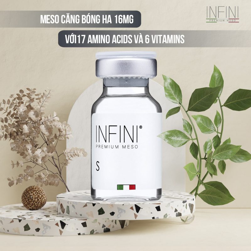 meso căng bóng ha 16mg với 17 amino acids và 6 vitamins (infini premium meso s)